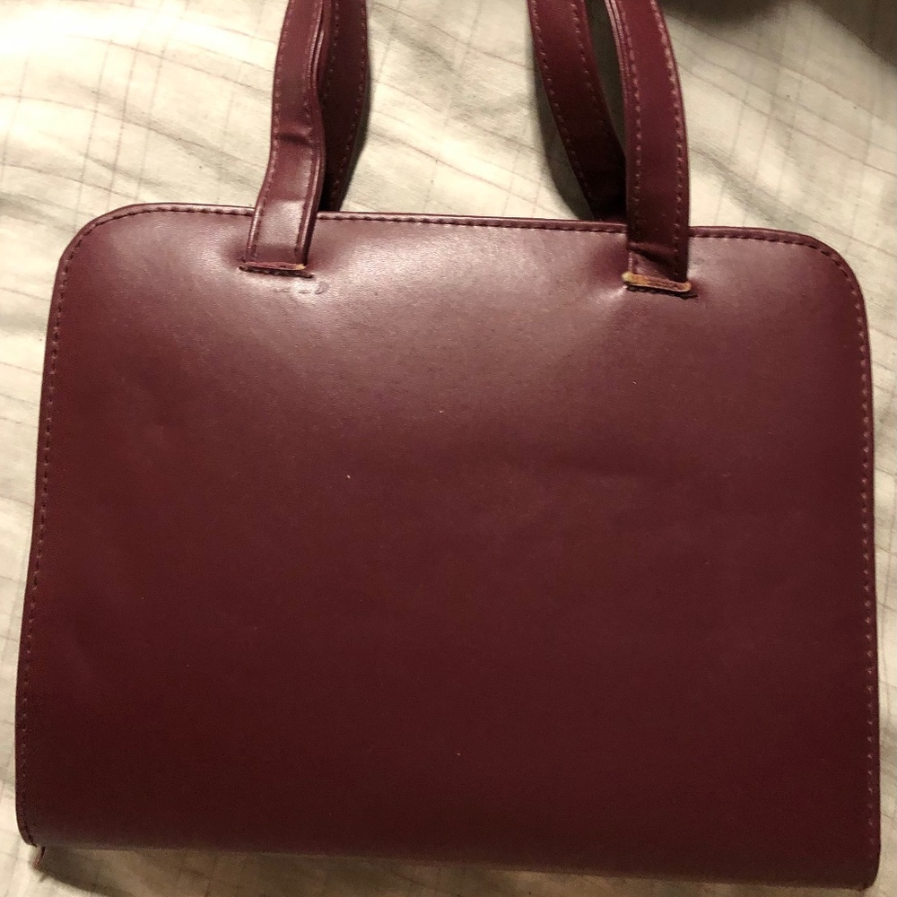 Burgundy Maroon Organizer and Purse